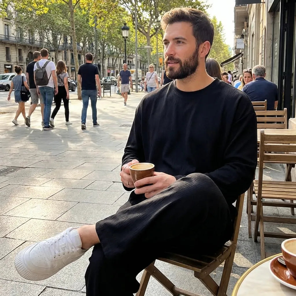 Men’s Black Co-ord Set