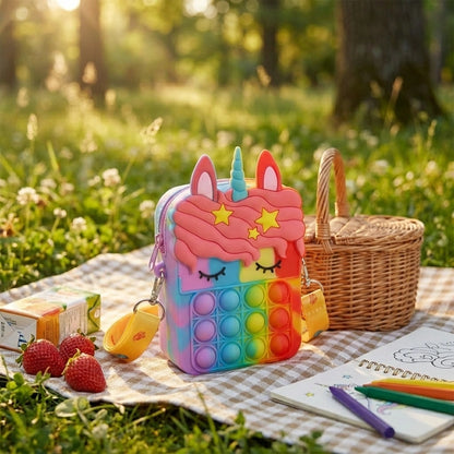 Pop It Unicorn Bag for Girls