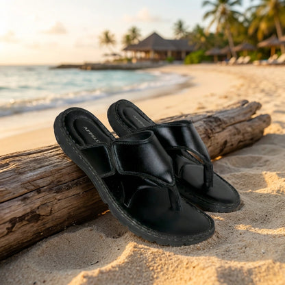 CloudStep Leather Slippers