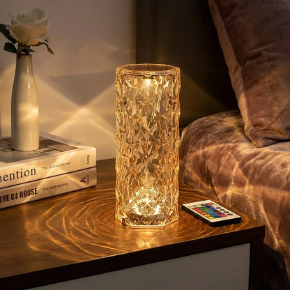 Crystal Rose Lamp