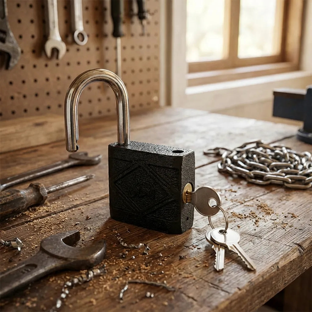 Iron Padlockbrass Core And Thickened Spray
