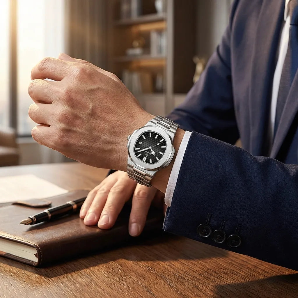Luxury Stainless Steel Watch