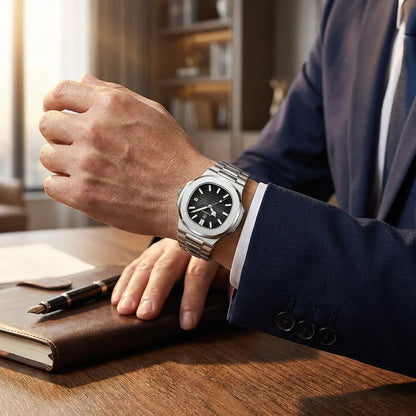 Luxury Stainless Steel Watch