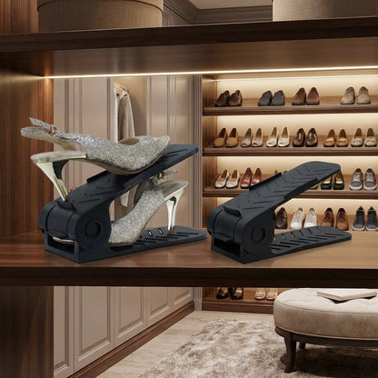 Shoe Organizer - The Adjustable Shoe Rack Space Saver (6 pac)