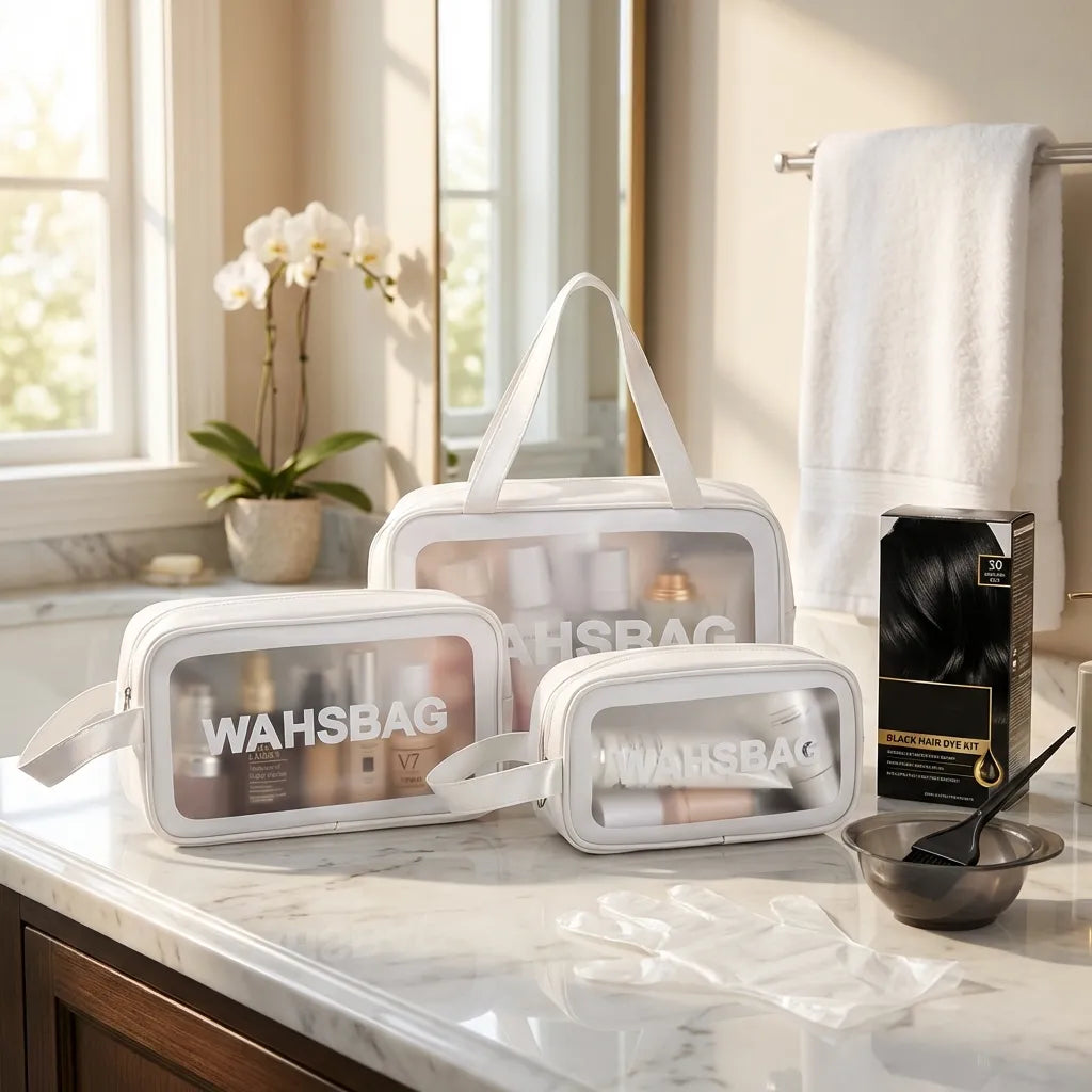 Waterproof Toiletry Travel Bags (Combo of 3)