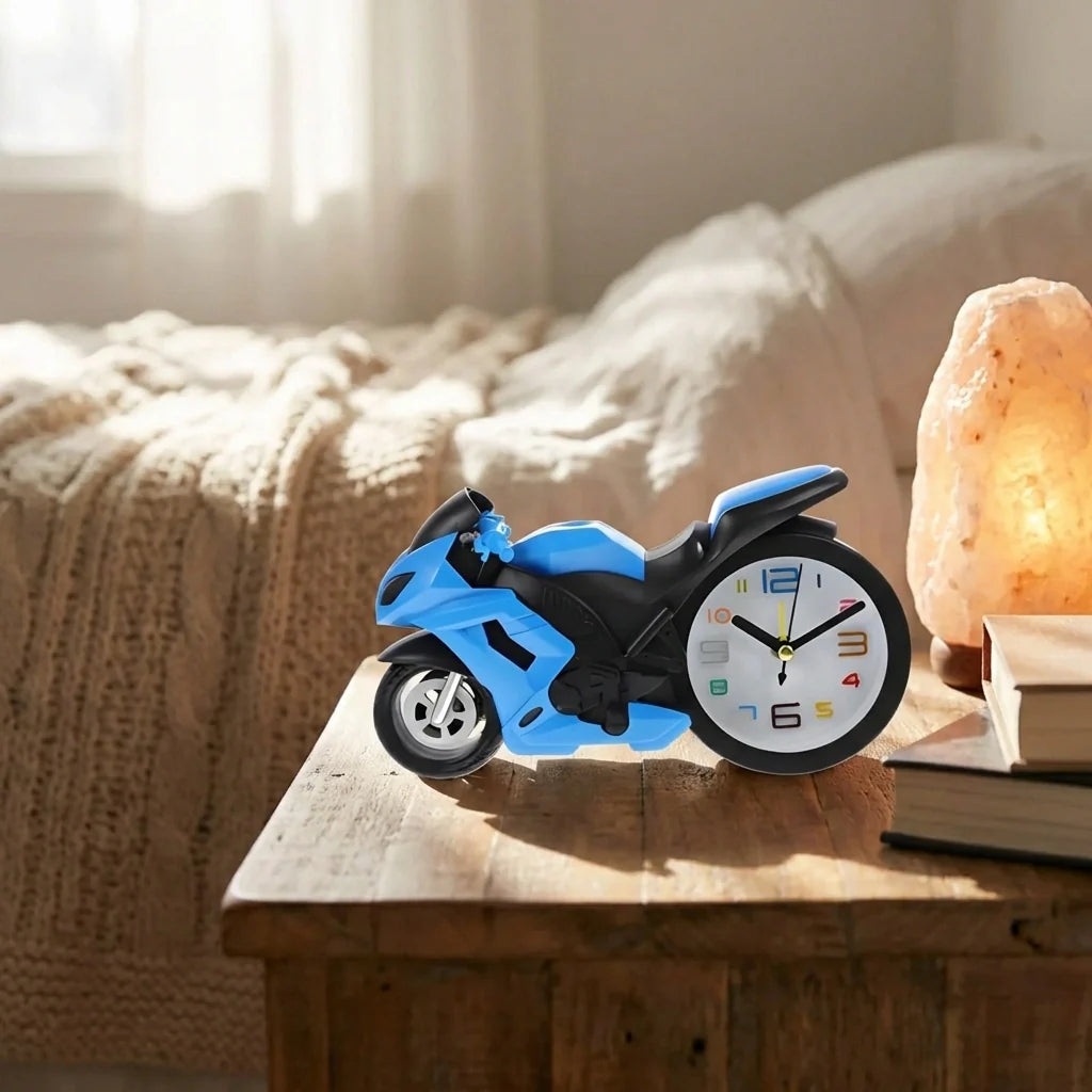 Fashioned Alarm Clock Novelty Retro Motorcycle