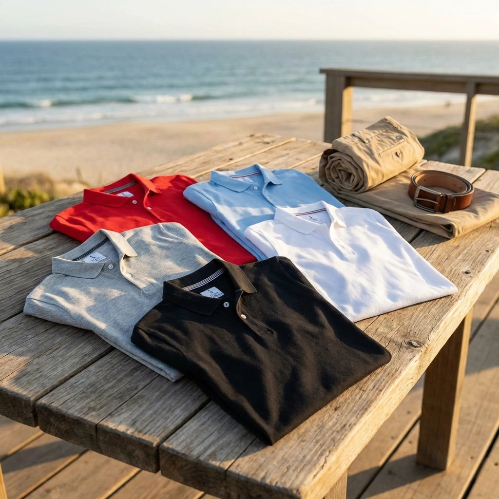 Plane Matty Solid Half Sleeves Mens Polo neck T-Shirt Pack Of 5