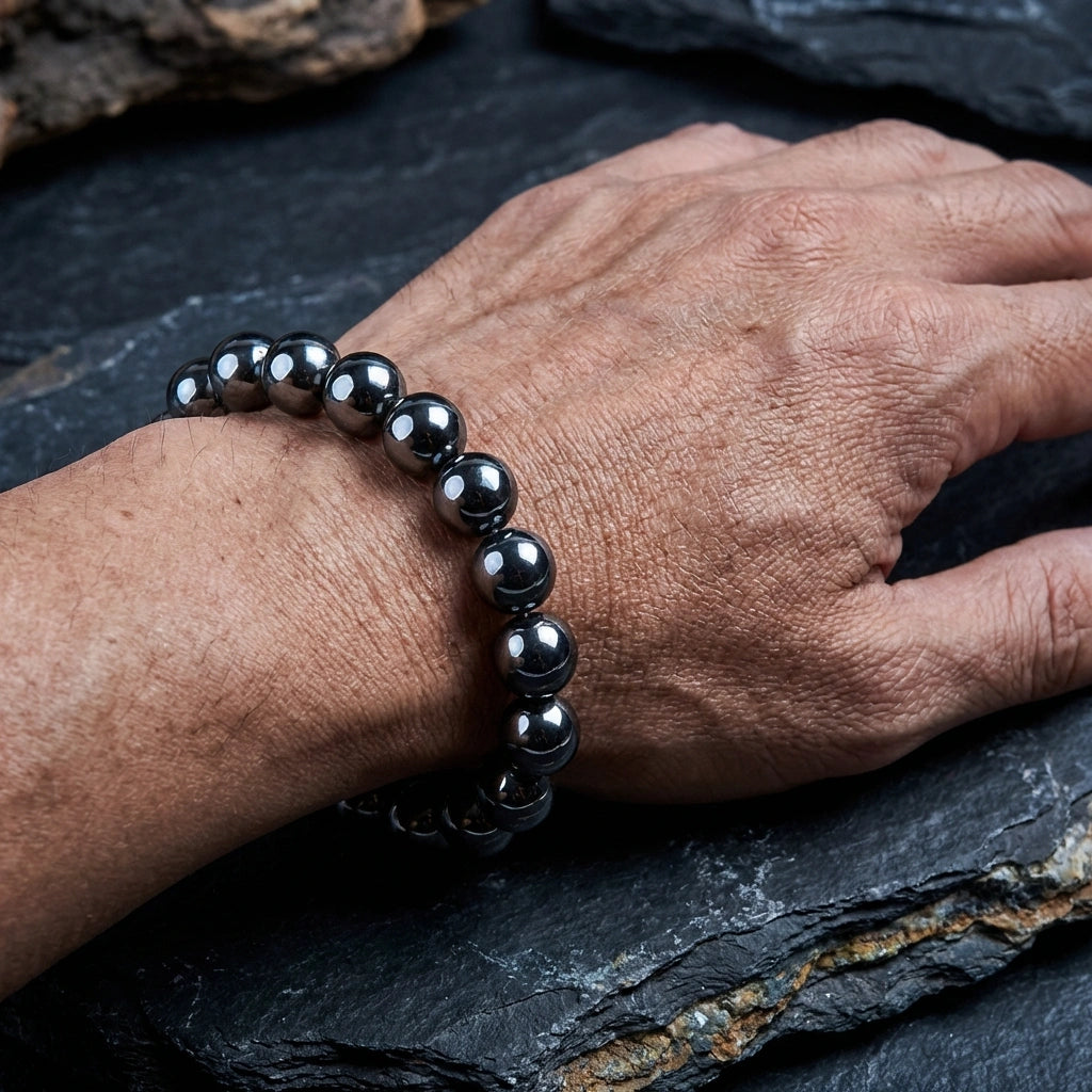Magnetic Hematite Bracelet Set