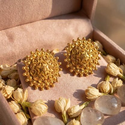 Trendy Gold Plated Earrings