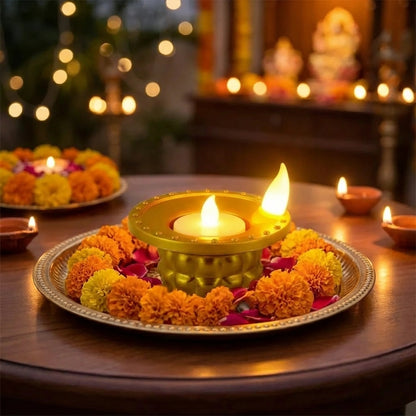 Water Pouring  Diya Led Light
