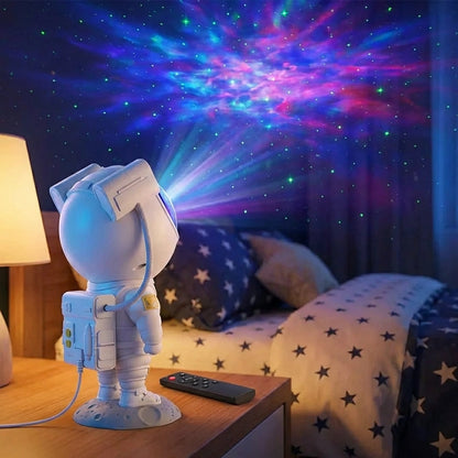 Astronaut Galaxy Projector - 360 Magnetic Head Rotation, Remote Control