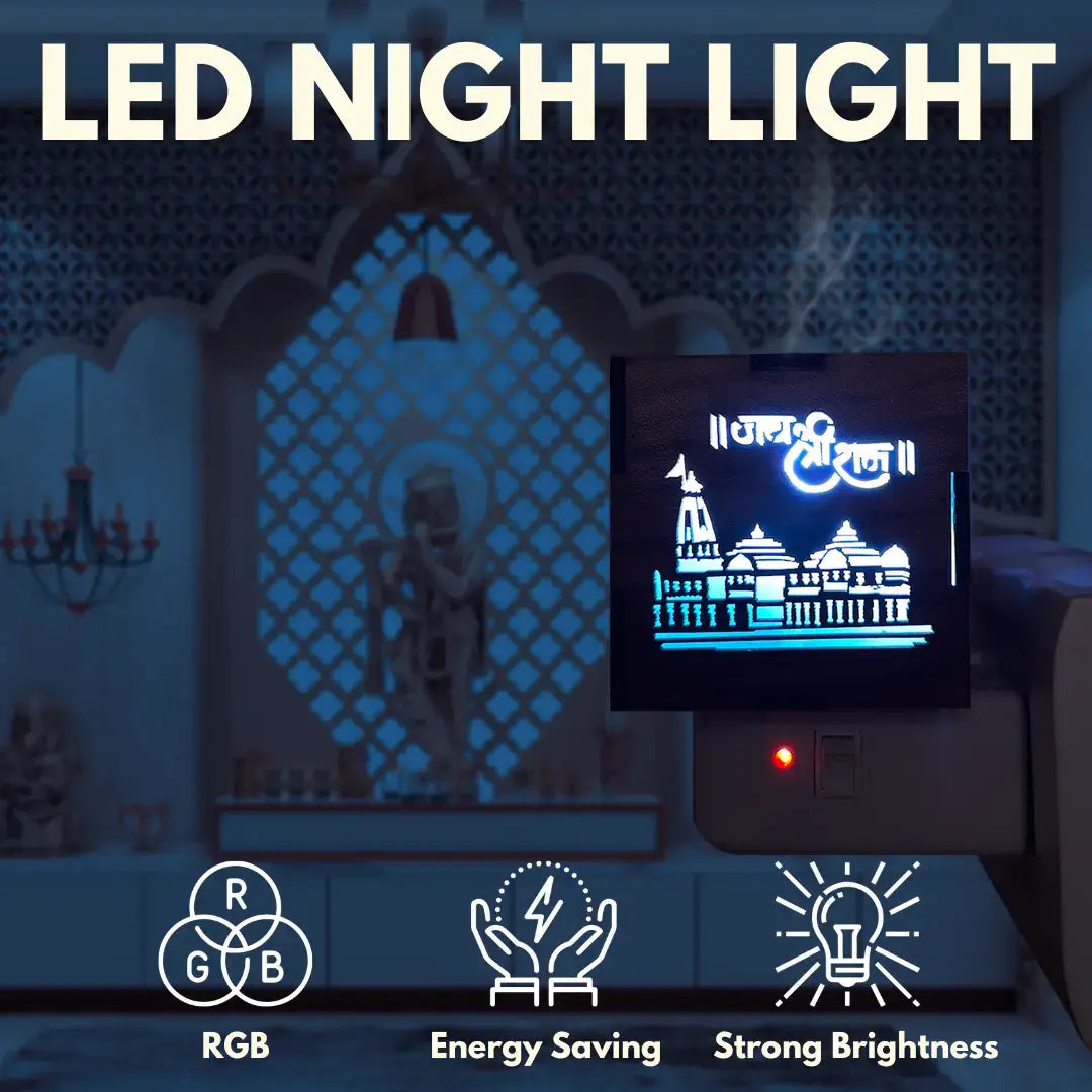 3 in 1 Ayodhya Ram Mandir Aroma Burner & Night lamp