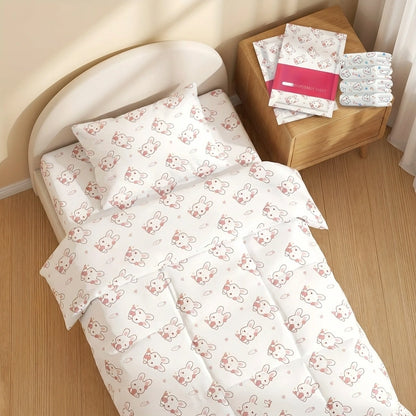 3 in 1 Disposable For Travel Printed Bed Sheet