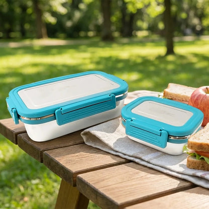 Jerry 2 Pc Stainless Steel Lunch Box