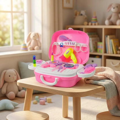 Kids Makeup Case Suitcase