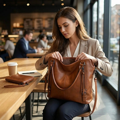 Designer Vegan Leather Hobo Bag