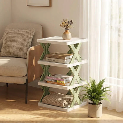 Space-Saving Corner Shoe Rack