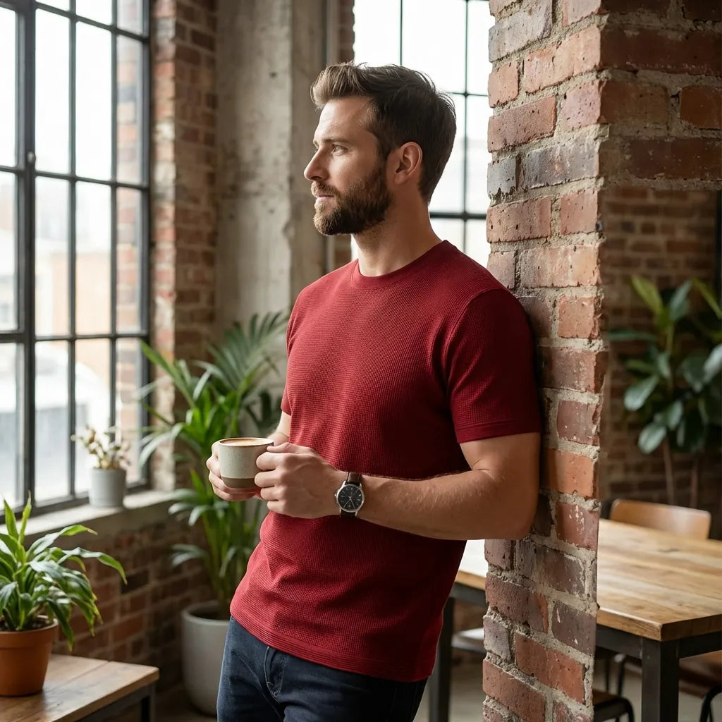 FlexFit Maroon T-Shirt
