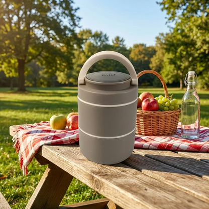 2-Layer Stainless Steel Lunch Box