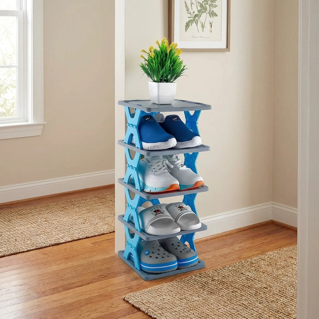 Smart Foldable Shoes Tier Shoe Rack 4 Layer