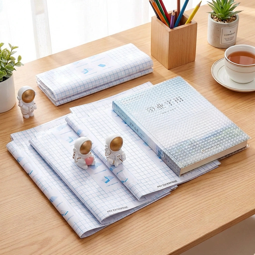 3 Different Size Transparent Sticker Books Cover