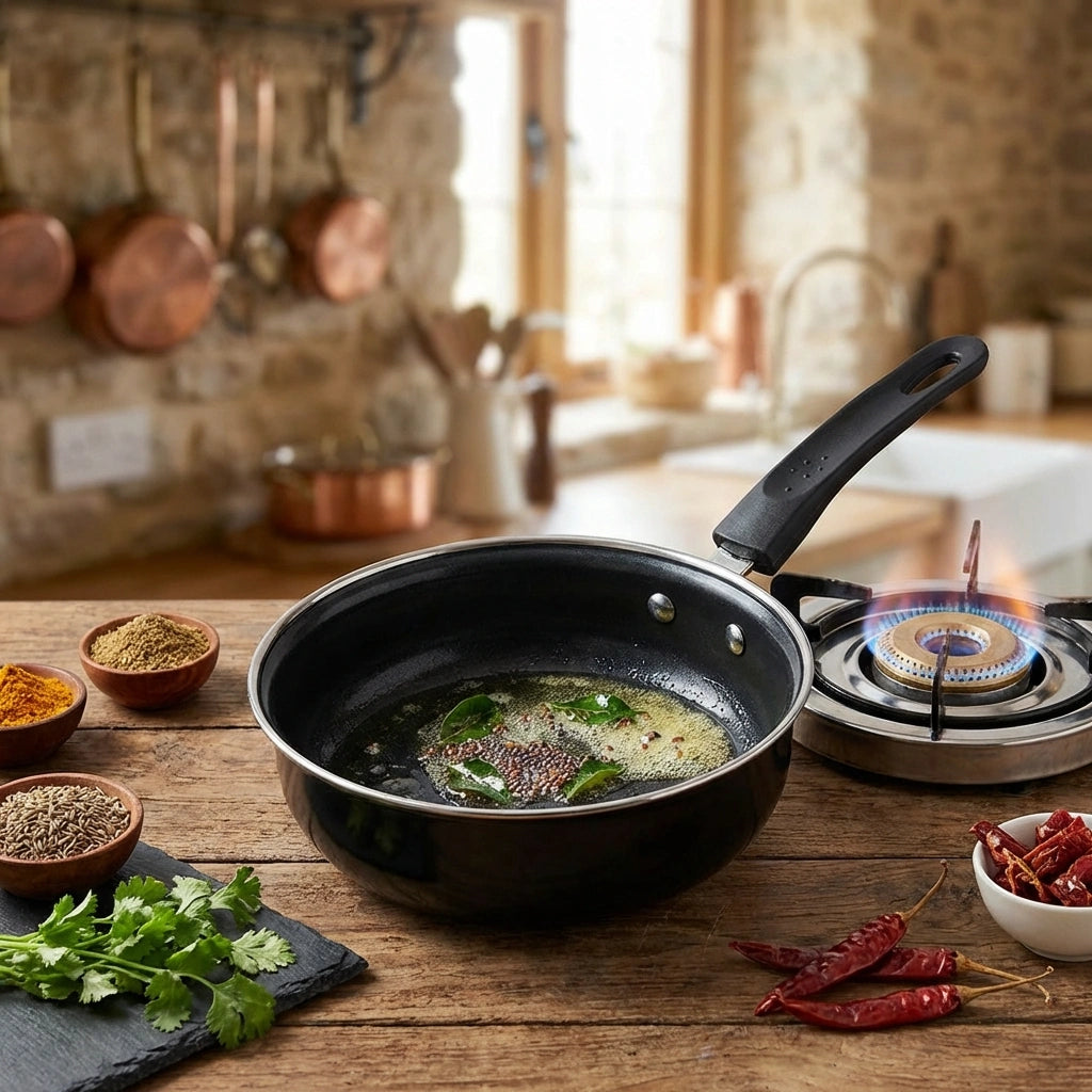Uncoated Thick Iron Pan