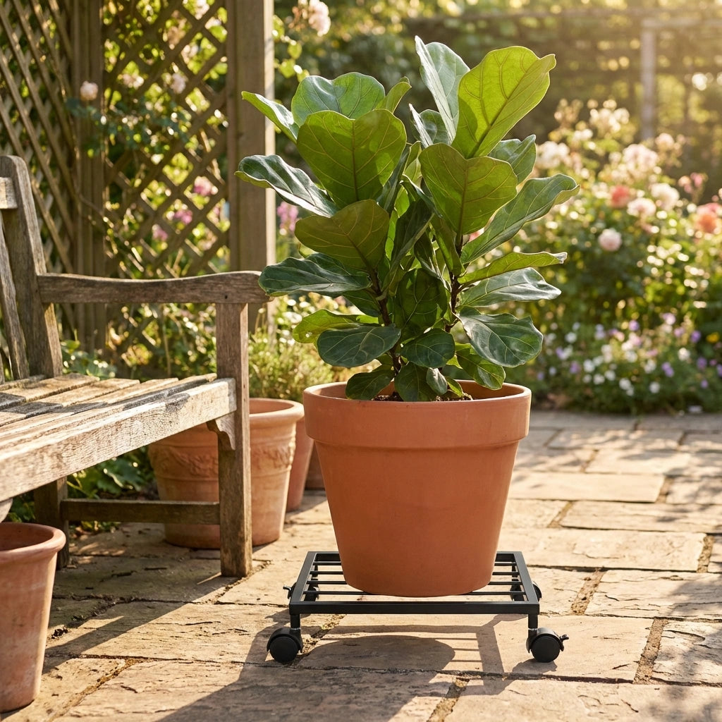 Wheel Pot Stand For Planters