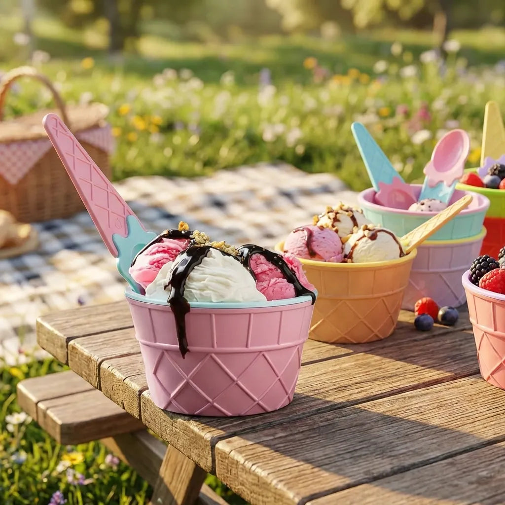 Ice Cream Bowl & Spoon Set