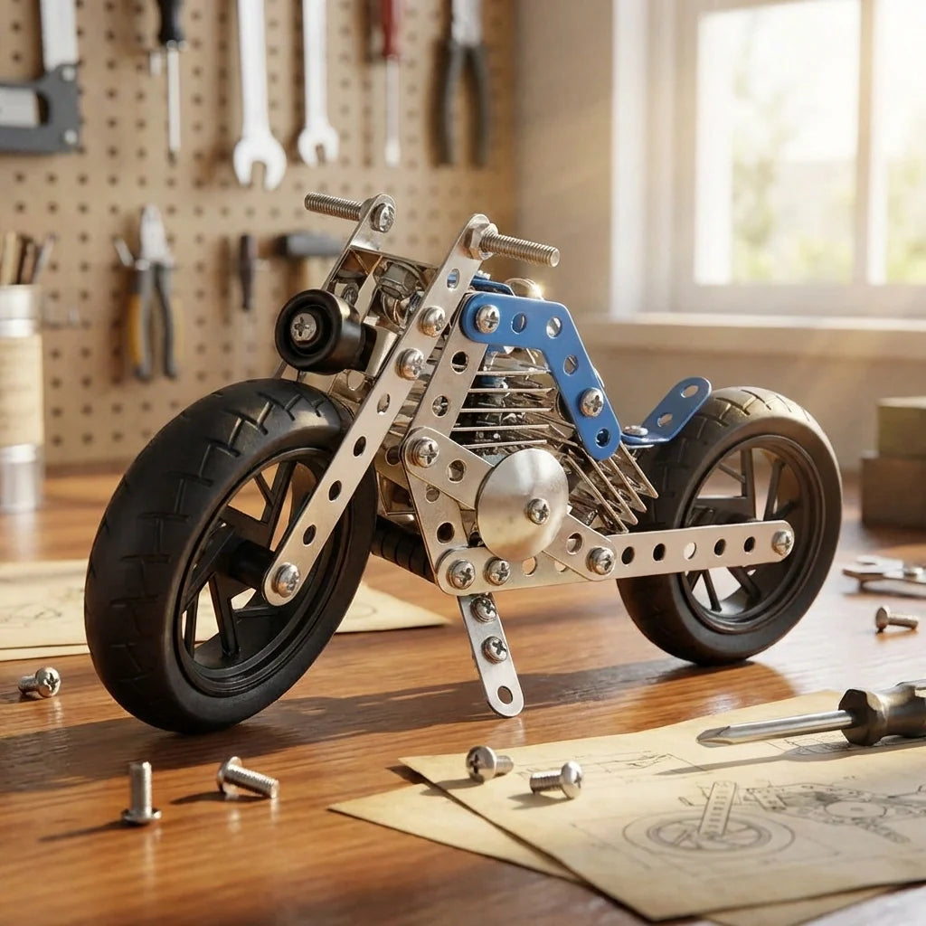 Metal Cruiser Motorcycle Construction Kit