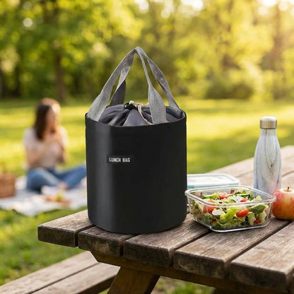 Cylindrical Insulated Lunch Bag