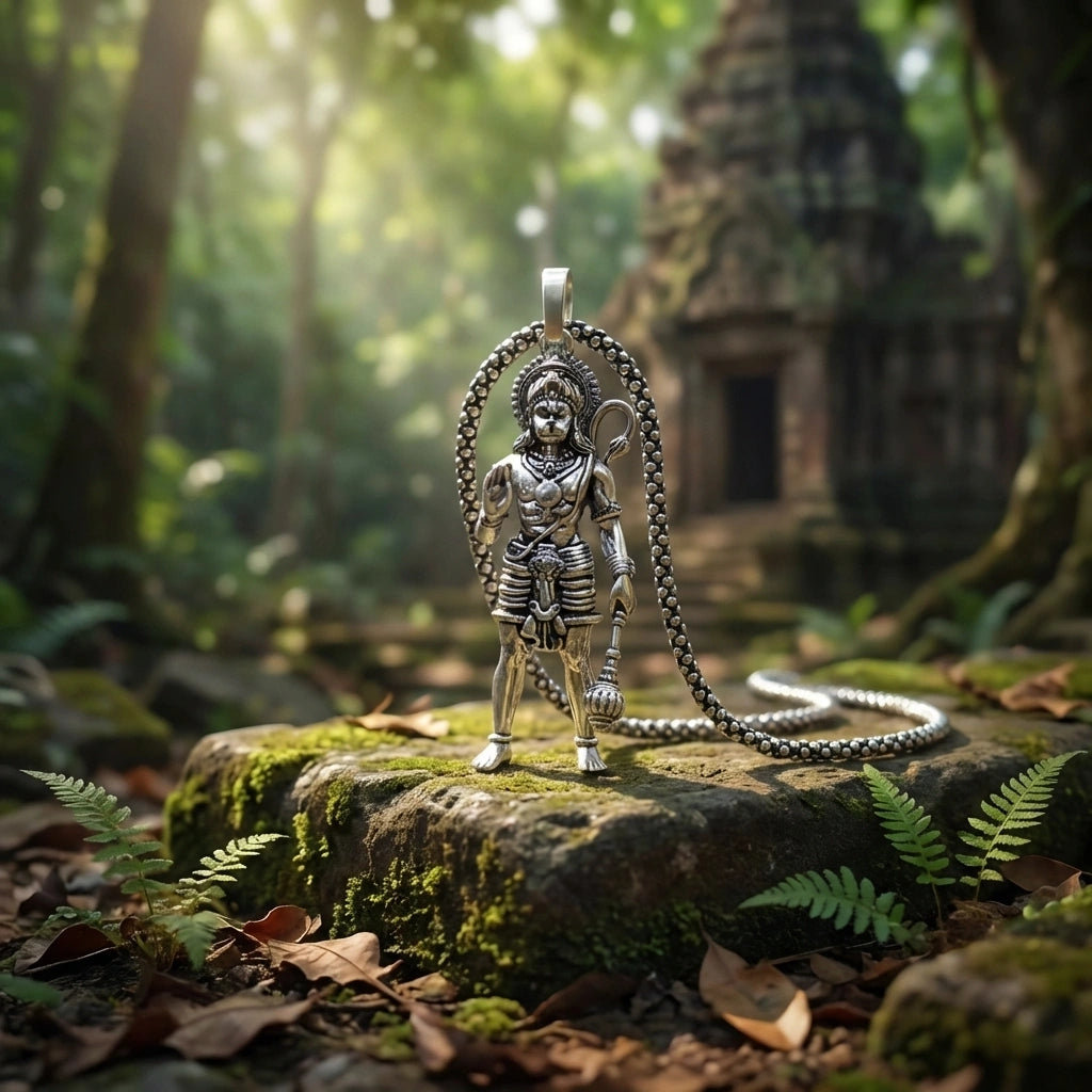 Lord Hanuman Pendant with Chain