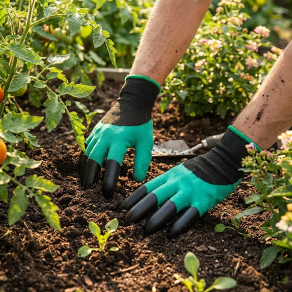 Green Garden Hand Gloves, Size: Medium