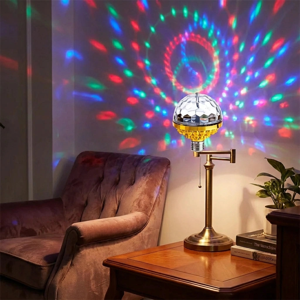 Rotating Magic Ball Light with Lamp Holder Set