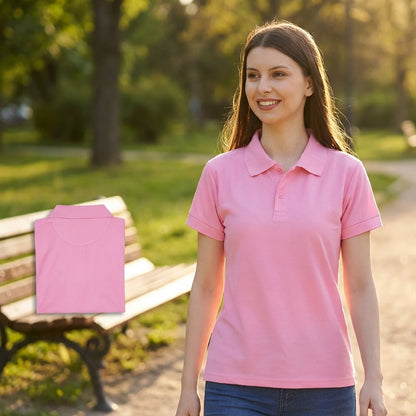 Soft Pink Polo T-Shirt
