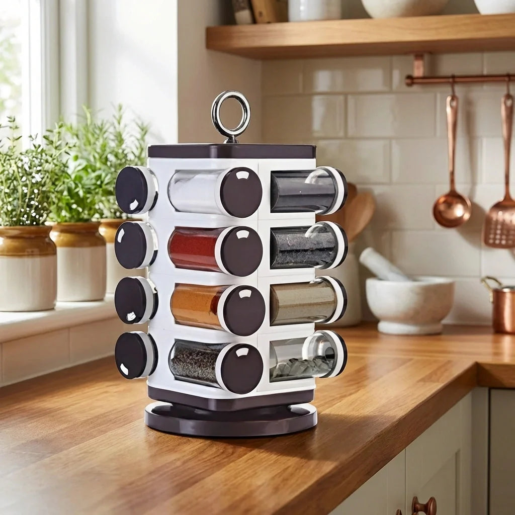 Revolving Spice Rack Set
