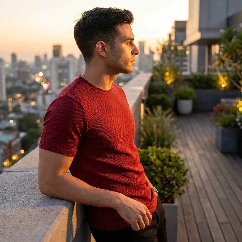 FlexFit Maroon T-Shirt