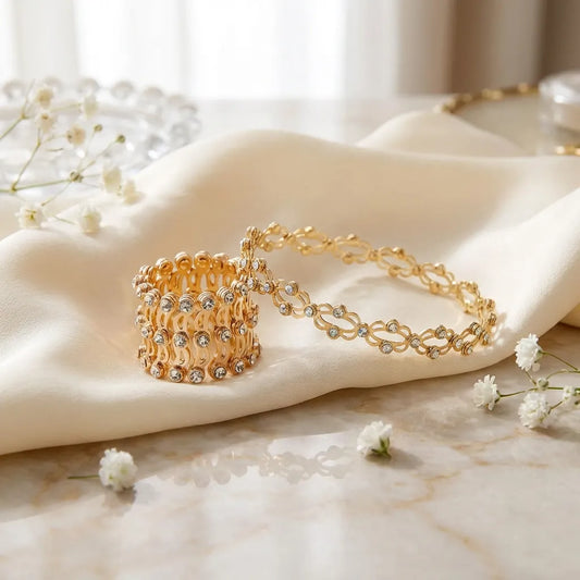 Stretchable 2 In 1 Ring Bracelet