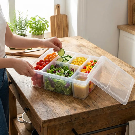 5-Compartment Fridge Organizer