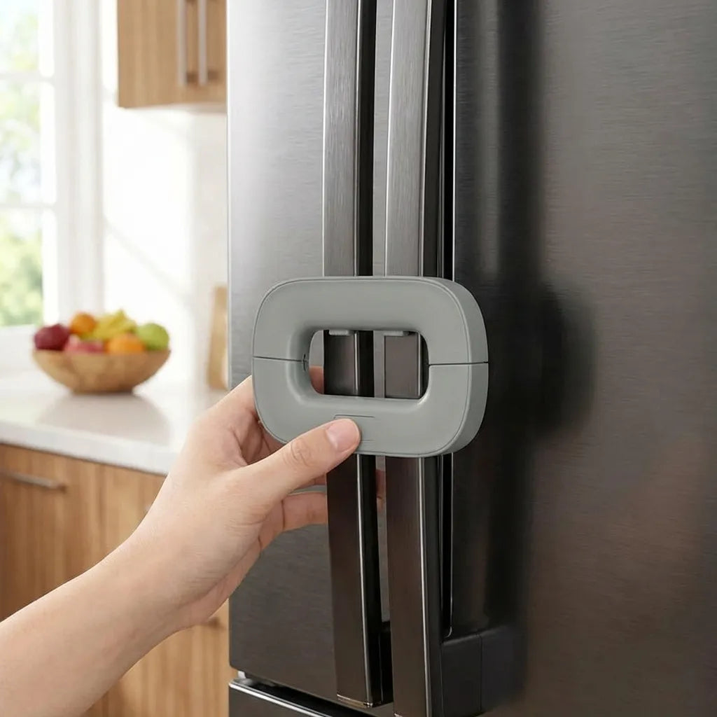 Refrigerator Lock - Cabinet Locks with Strong Adhesive