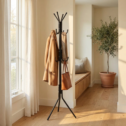 6 Hook Coat Hanger Clothes Stand Hanging
