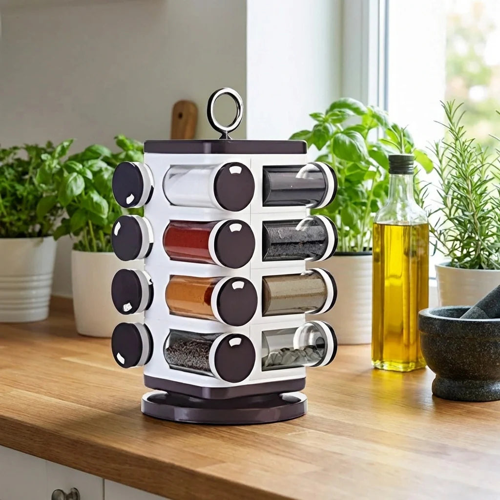Revolving Spice Rack Set