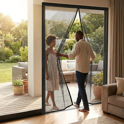 Mesh Magnetic Mosquito Screen Door Net Curtain