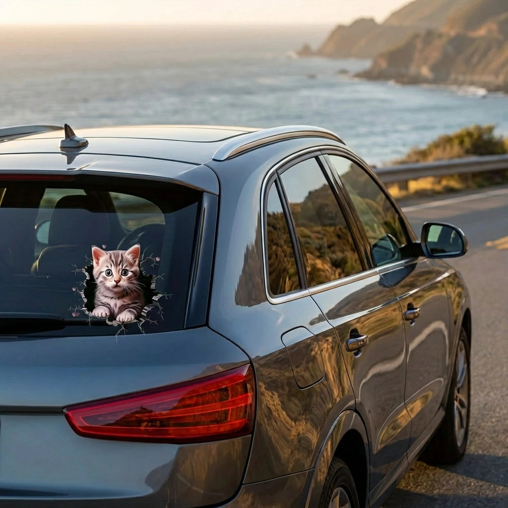 Durable Cat Pattern Car Sticker