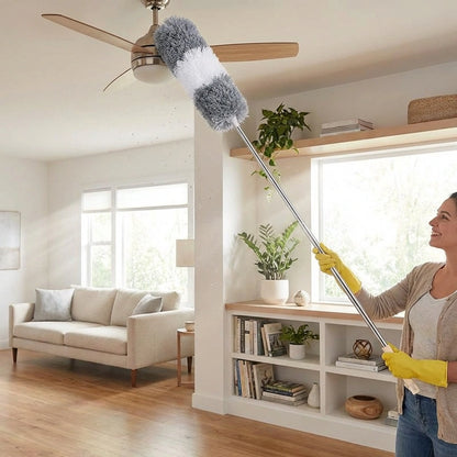Flexible Mop Duster for Quick and Easy Cleaning with Long Rod