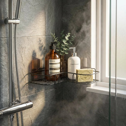 Metal Bathroom Corner Rack Storage Shelves