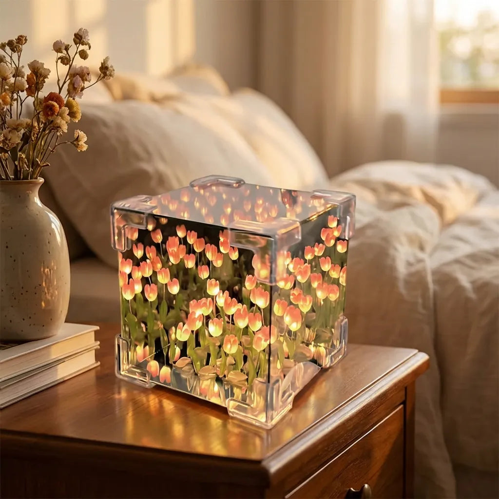 Tulip Cube Mirror Lamp