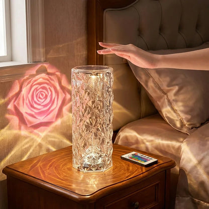 Crystal Rose Lamp