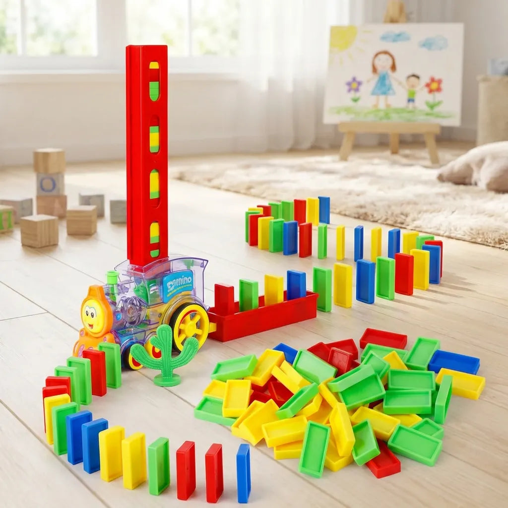 Train Toy Domino Set