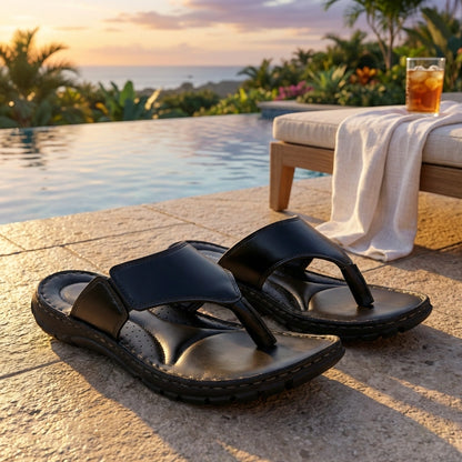 CloudStep Leather Slippers