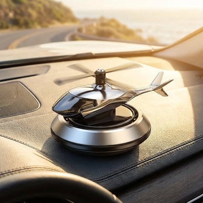 New Helicopter alloy Solar Car Air Perfume Diffuser